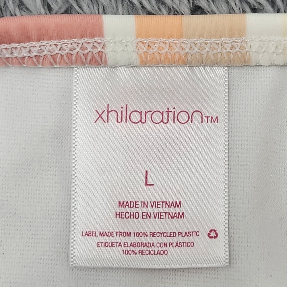 Xhilaration Bikini Bottoms Juniors L Multicolor Striped Hipster Swim 238 15 1084 - Picture 3 of 11